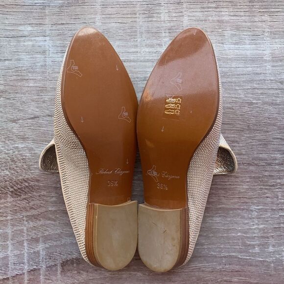 New Robert Clergerie Paris Alice open heel flat mules loafers slippers - Picture 10 of 16